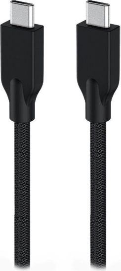 Genius ACC-C2CC-3A USB-C apa - USB-C apa Adat és töltő kábel - Fekete (1m)