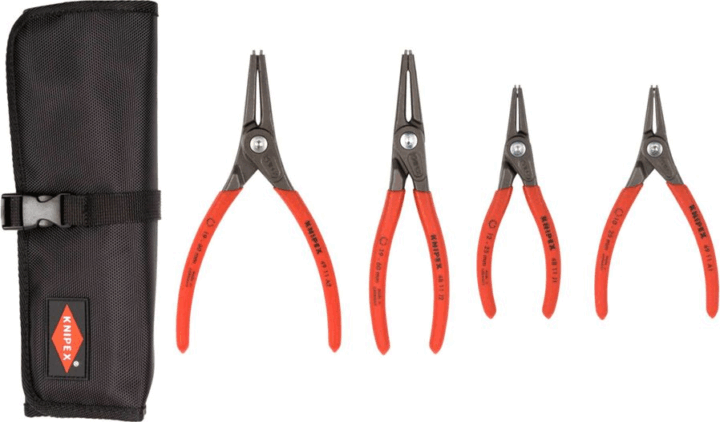 Knipex 00 19 57 Seeger Gyűrűfogó Készlet Tartóval (4db)