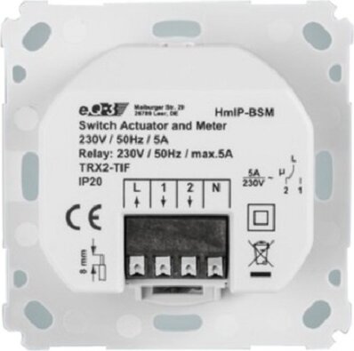 Homematic IP okosotthon Okos villanykapcsoló Homematic IP okosotthon Okos villanykapcsoló