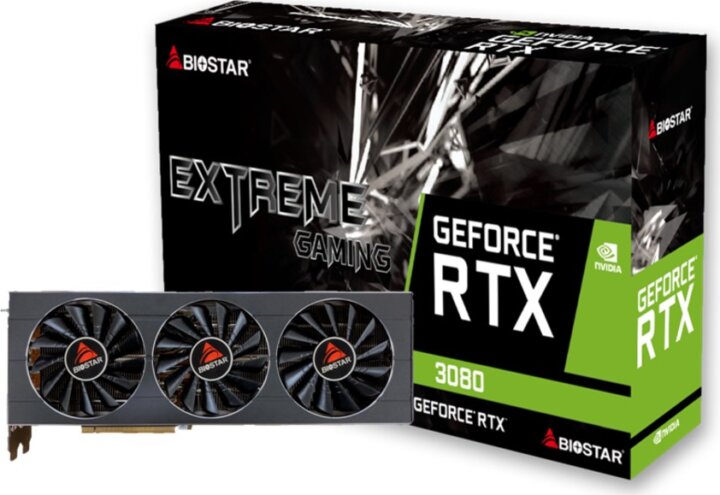 Biostar GeForce RTX 3080 10GB Videókártya Biostar GeForce RTX 3080 10GB Videókártya