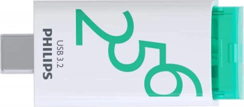 Philips Spring Green USB 3.2 256GB Pendrive - Fehér