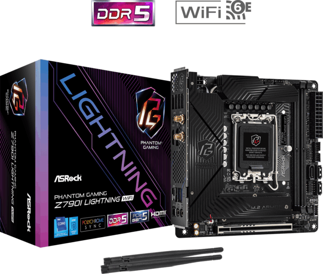 ASRock Z790I Lightning WiFi Alaplap ASRock Z790I Lightning WiFi Alaplap
