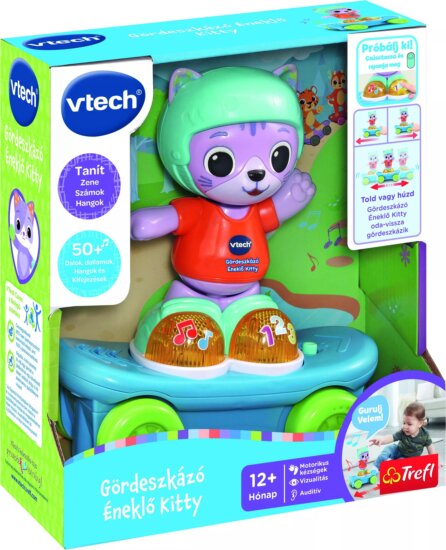 VTech: Tanuló gördeszkázó cica bébijáték