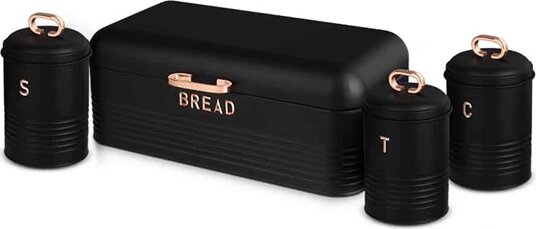 Berlinger Haus BH/6753 Kenyértartó készlet (3 db / csomag) - Fekete