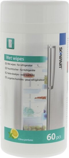 Scanpart Nedves törlőkendő hűtöszekrényhez (60db/csomag)
