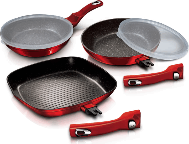 Berlinger Haus BH/6796 Metallic Line Burgundy Edition Serpenyőkészlet (5 részes)