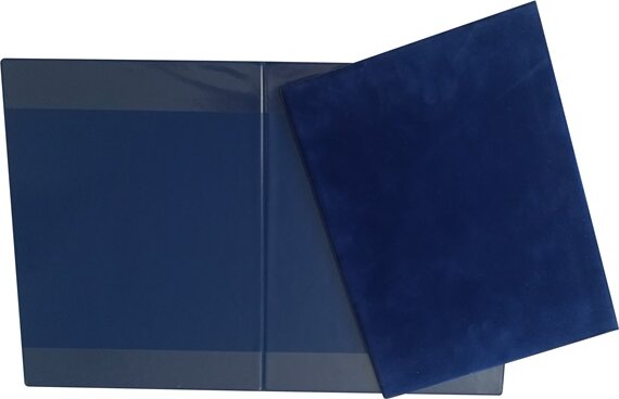 Plastweld A4 plüss oklevéltartó - Kék