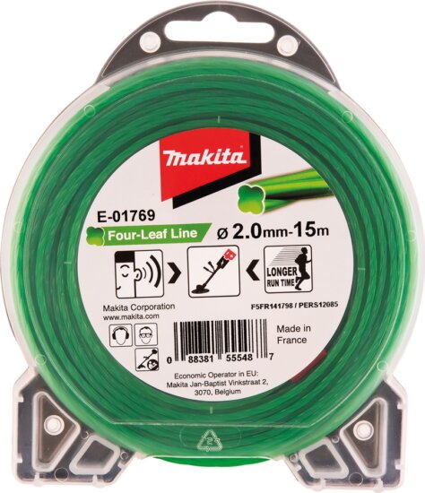 Makita E-01769 2,0mm Négylevelű damil (15m)