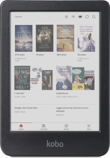 Rakuten Kobo Clara Colour 16GB E-book olvasó - Fekete