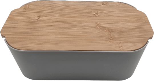 IRIS CT-009-W kenyértartó és ételtároló doboz bambusz fedéllel