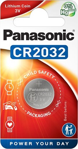 Panasonic CR2032/BS mangán-dioxid lítium gombelem (1db/csomag)