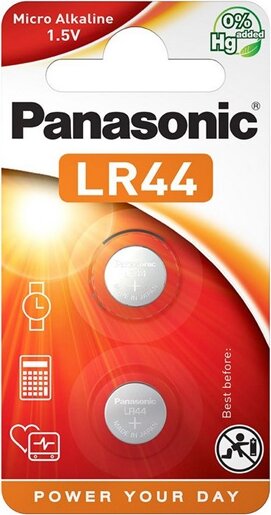 Panasonic LR44EL/2B gombelem (2db/csomag)