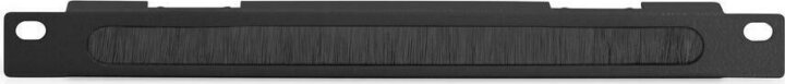 Digitus DN-10-ORG-1-2U-B fésűs panel 1U - Fekete