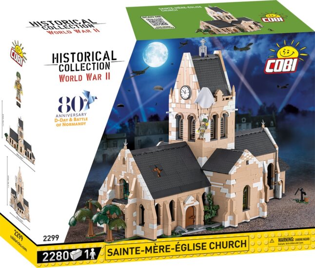 Cobi Templom Sainte-Mere-Eglise-ben Építőjáték Cobi Templom Sainte-Mere-Eglise-ben Építőjáték