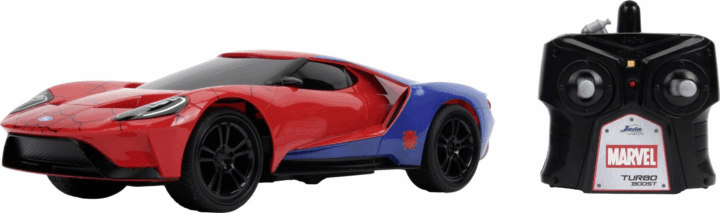 Jada RC Marvel Spider-Man 2017 Ford GT távirányítós autó - Piros Jada RC Marvel Spider-Man 2017 Ford GT távirányítós autó - Piros