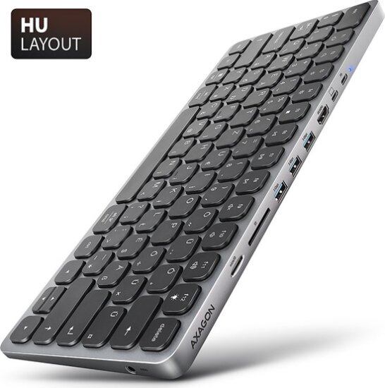 Axagon HMC-KB-HU Billentyűzet USB HUB - Magyar