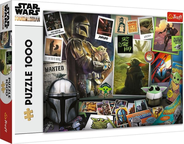 Trefl Star Wars, A mandalóri és Baby Yoda - 1000 darabos puzzle
