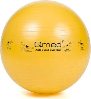 Qmed DRQM3A0MA001P Gimnasztikai labda pumpával 45 cm - Sárga