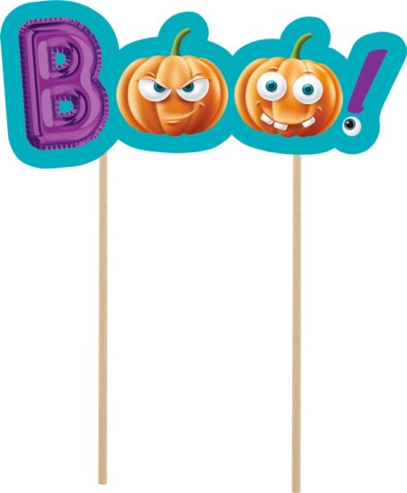 Boo! Halloween Tortadísz Dekoráció 18 x 15 cm