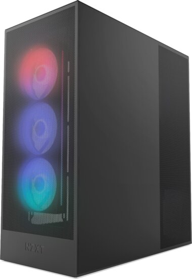 NZXT H7 Flow 2024 RGB Midi torony számítógépház - Fekete NZXT H7 Flow 2024 RGB Midi torony számítógépház - Fekete