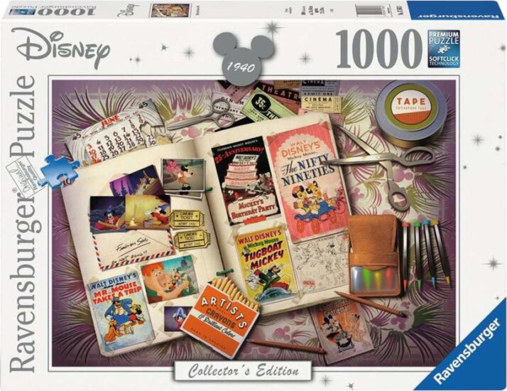 Ravensburger 17583 - Disney Mickey Évforduló 1940 Gyűjtői Kiadás Puzzle 1000 darabos Ravensburger 17583 - Disney Mickey Évforduló 1940 Gyűjtői Kiadás Puzzle 1000 darabos