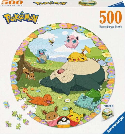 Ravensburger 12001131 - Virágos Pokémonok Puzzle 500 darabos Ravensburger 12001131 - Virágos Pokémonok Puzzle 500 darabos