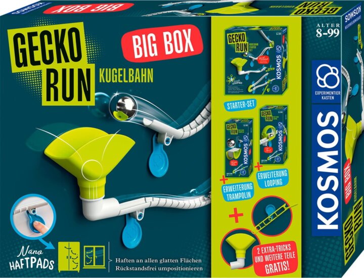 KOSMOS 621209 Gecko Run Big Box - Kreatív Golyópálya tervező készlet
