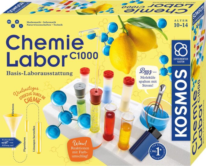 KOSMOS 645540 Chemielabor C1000 - Kémiai labor Kísérletező készlet - Német nyelvű