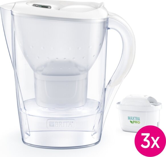 Brita Marella Maxtra Pro Vízszűrő Kancsó 2,4L fehér + 3db Maxtra Pro szűrőbetét Brita Marella Maxtra Pro Vízszűrő Kancsó 2,4L fehér + 3db Maxtra Pro szűrőbetét
