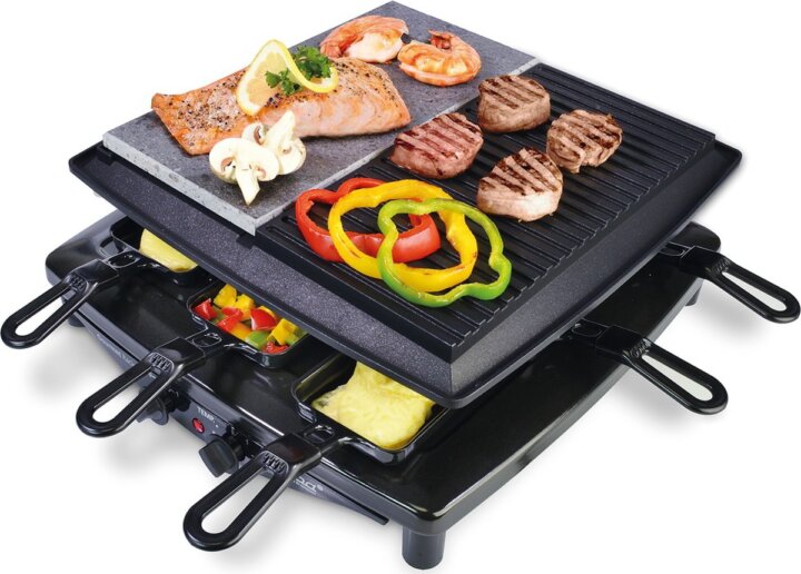 Steba Raclette RC 4 Plus elektromos grillsütő raclette-funkcióval