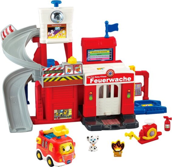 VTech 80-543004 Tut Tut Baby - Játékváros tűzoltóság épület Hanggal VTech 80-543004 Tut Tut Baby - Játékváros tűzoltóság épület Hanggal