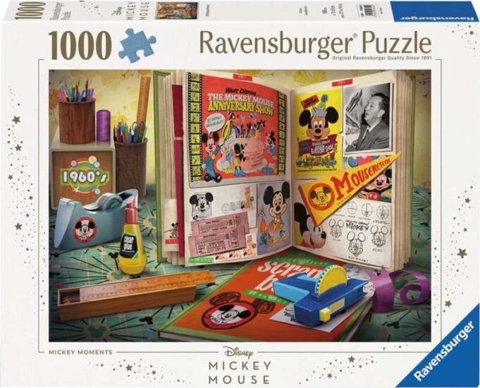 Ravensburger 12000842 - 1960 Mickey Pillanatok Puzzle 1000 darabos Ravensburger 12000842 - 1960 Mickey Pillanatok Puzzle 1000 darabos