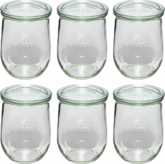 WECK 109112 Tulipán formájú befőttes üveg 6 darabos készlet 1062ml