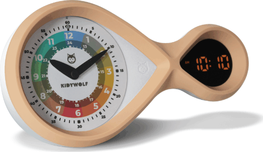 Kidywolf KIDYALARM Analóg és digitális ébresztőóra gyerekeknek - Rosa Kidywolf KIDYALARM Analóg és digitális ébresztőóra gyerekeknek - Rosa