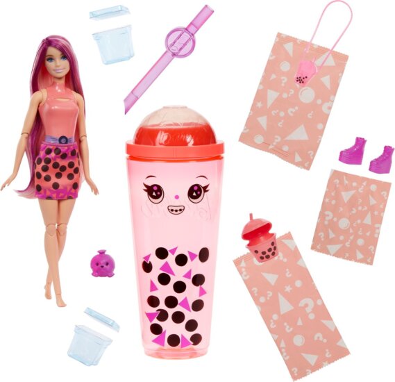 Mattel HTJ22 Barbie Pop! Reveal Bubble Tea Széria - Mango Mochi játékfigura Mattel HTJ22 Barbie Pop! Reveal Bubble Tea Széria - Mango Mochi játékfigura