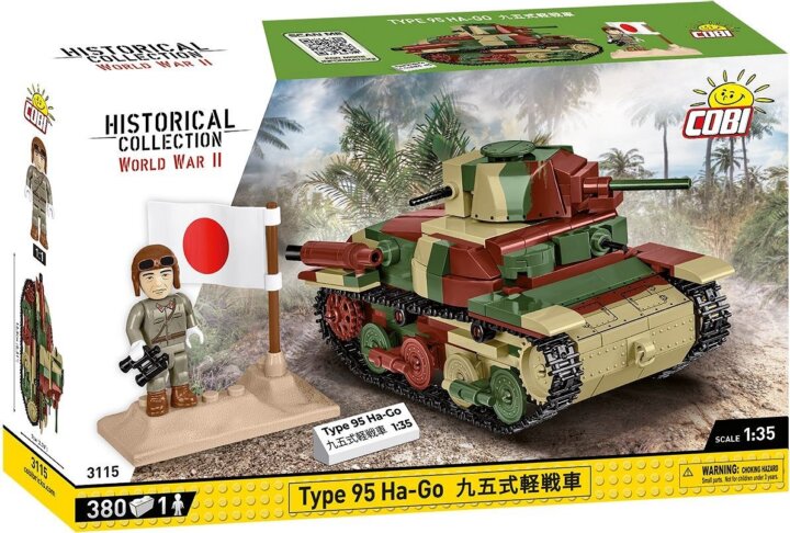 Cobi: Type 95 Ha-Go Tank 380 darabos építőjáték 1:35