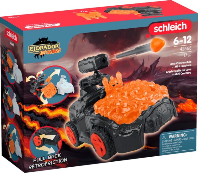 Schleich 42668 Eldrador Creatures Láva jármű Mini lénnyel játékfigura - Narancs Schleich 42668 Eldrador Creatures Láva jármű Mini lénnyel játékfigura - Narancs