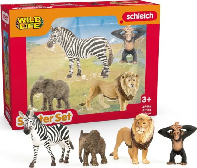 Schleich 42721 Wild Life Afrika vadállat készlet kezdő csomag játékfigura Schleich 42721 Wild Life Afrika vadállat készlet kezdő csomag játékfigura