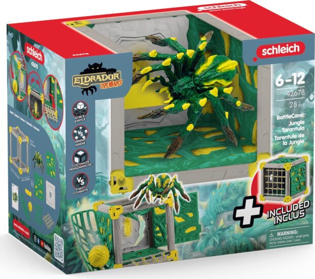 Schleich 42678 Eldrador Creatures Csata barlang Dzsungelpók játékfigura