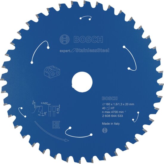 Bosch Expert Acél Körfűrészlap Ø 160mm 40 fog