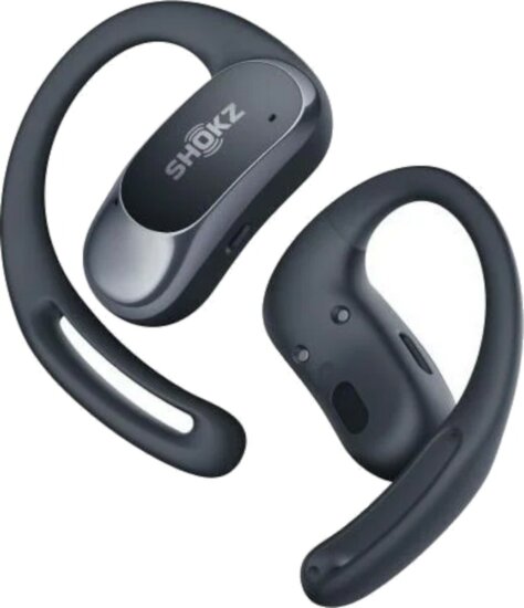 Shokz OpenFit Air Bluetooth Csontrezgéses Sport Fülhallgató Headset - Fekete Shokz OpenFit Air Bluetooth Csontrezgéses Sport Fülhallgató Headset - Fekete