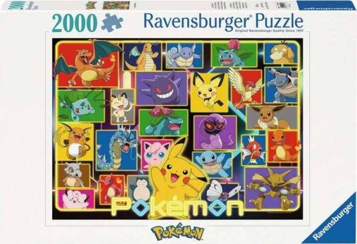 Ravensburger 12001130 - Puzzle Világító Pokémon Puzzle 2000 darabos