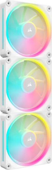 Corsair iCUE LINK LX120 RGB 120mm PWM Rendszerhűtő ventilátor 3db - Fehér