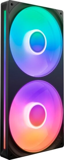 NZXT F280 RGB CORE PWM 120mm Rendszerhűtő ventilátor 2db - Fekete