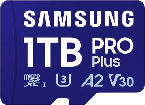 Samsung 1TB PRO Plus+ microSDXC UHS-I CL10 Memóriakártya + Adapter Samsung 1TB PRO Plus+ microSDXC UHS-I CL10 Memóriakártya + Adapter