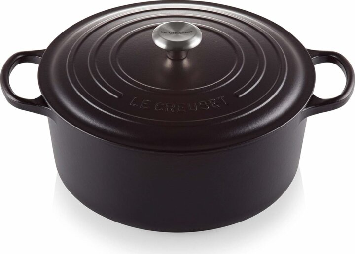 Le Creuset Signature kerek Öntöttvas Sütőtál 30 cm - Fekete