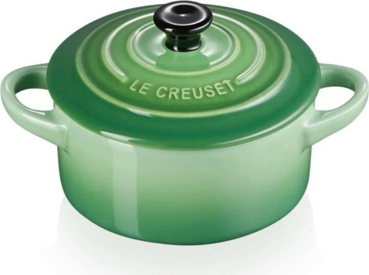 Le Creuset Mini tálaló cserépedény 10x5cm - Bambusz zöld