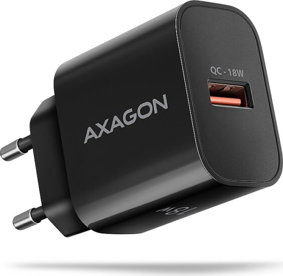 Axagon ACU-QC USB-A Hálózati töltő - Fekete (18W)