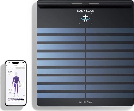 Withings Body Scan Smart Digitális Személymérleg - Fekete