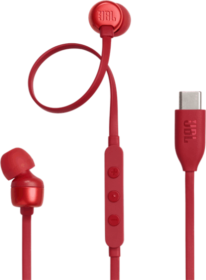 JBL Tune 310C USB Type-C In-Ear Fülhallgató Vezetékes Headset - Piros JBL Tune 310C USB Type-C In-Ear Fülhallgató Vezetékes Headset - Piros